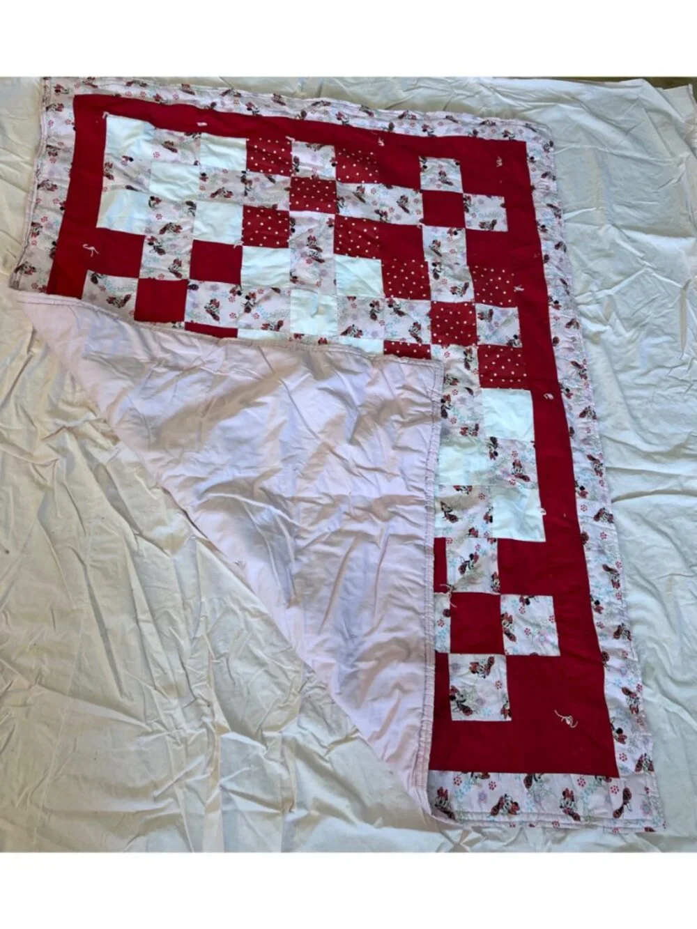 Handmade Minnie Mouse Quilt 46